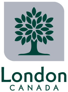 City of London logo. Green Tree with text London beneath it. 