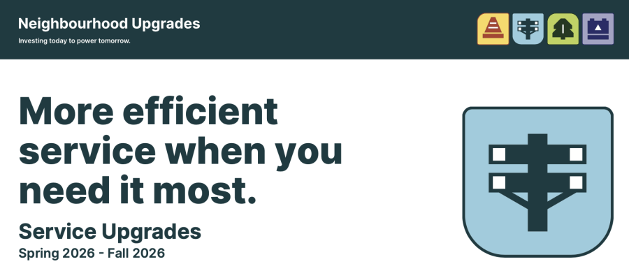 Graphic element - More efficient service when you need it most