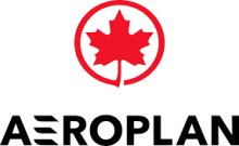 Aeroplan Logo - red maple leaf within a red circle