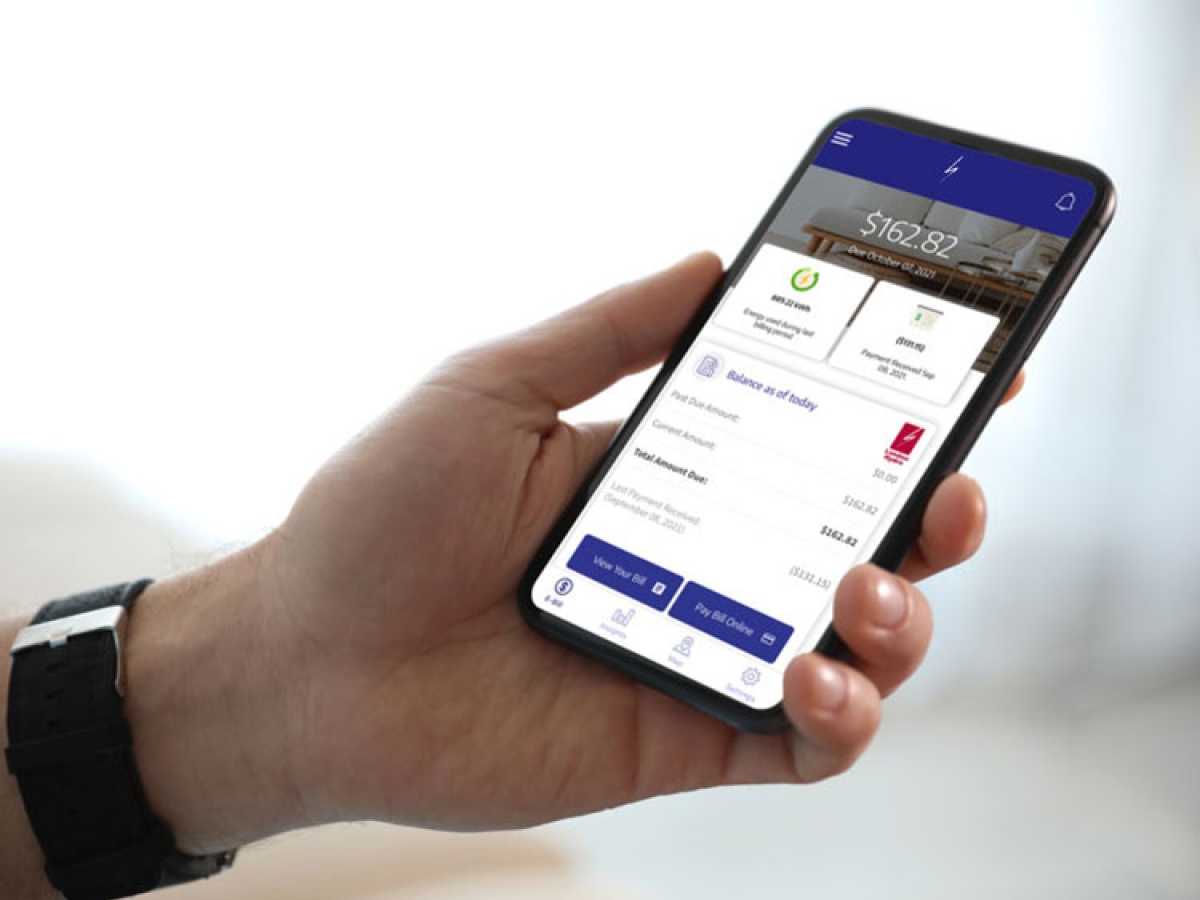 London Hydro App phone