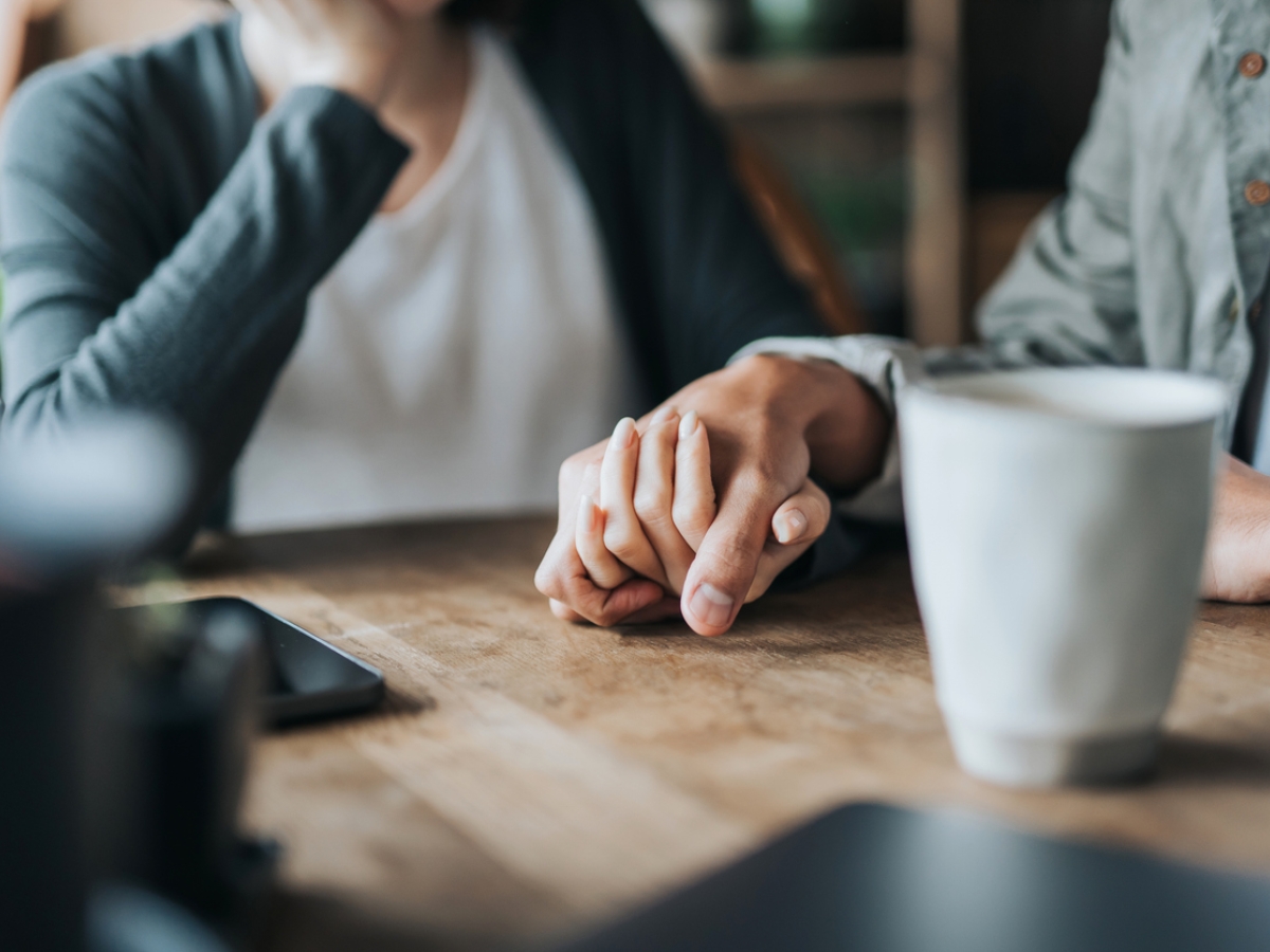 People holding hands