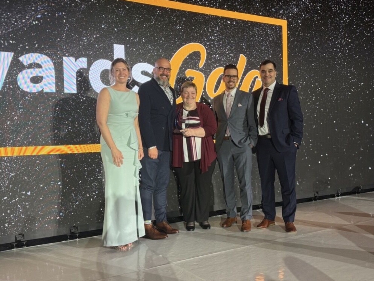 London Hydro team holding Communications Excellence Award